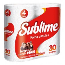 Papel Higiênico Sublime Folha Simples